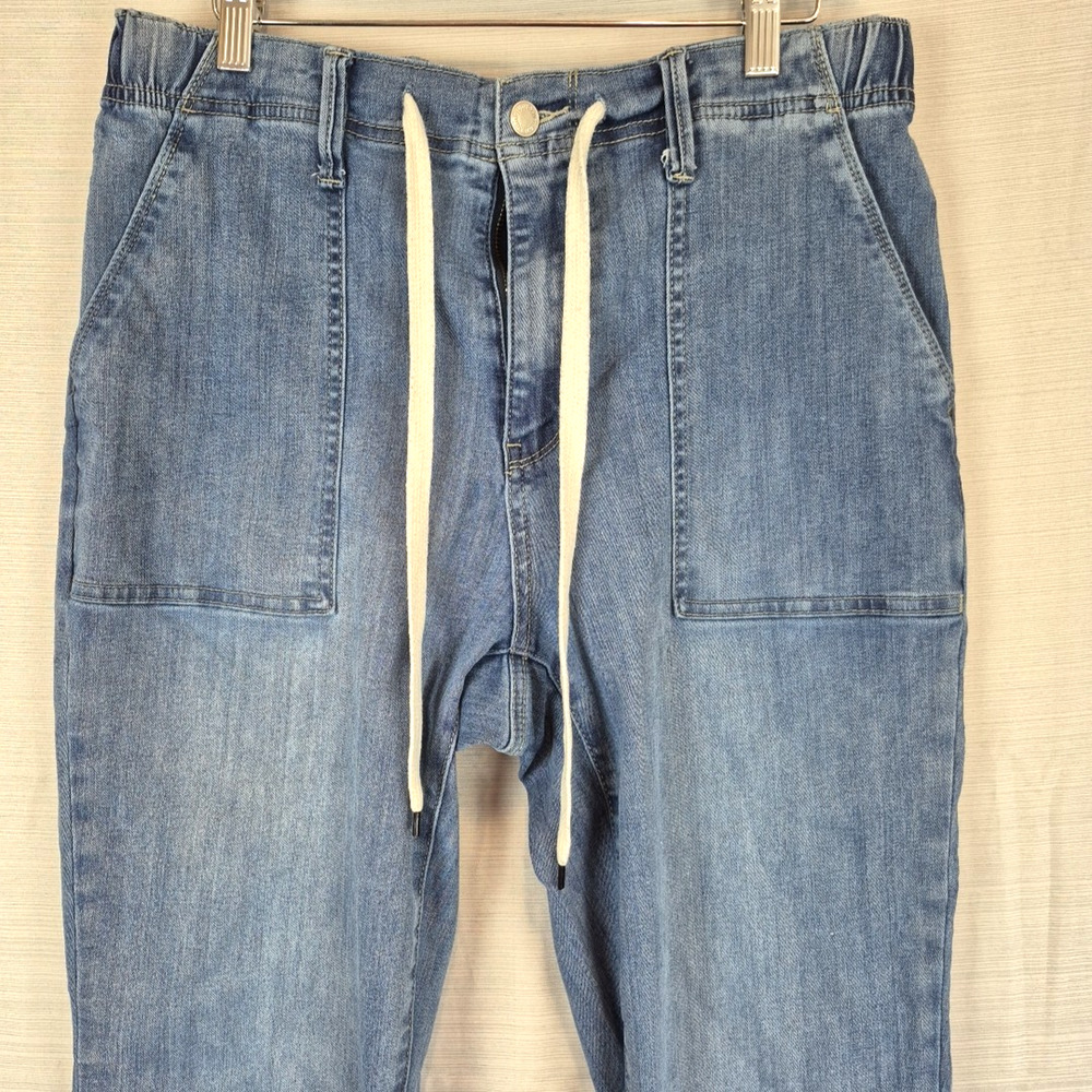 Judy Blue Jeans Womens 11/30 Black Jogger High Waist Drawstring Stretch JB88496 - Picture 7 of 16